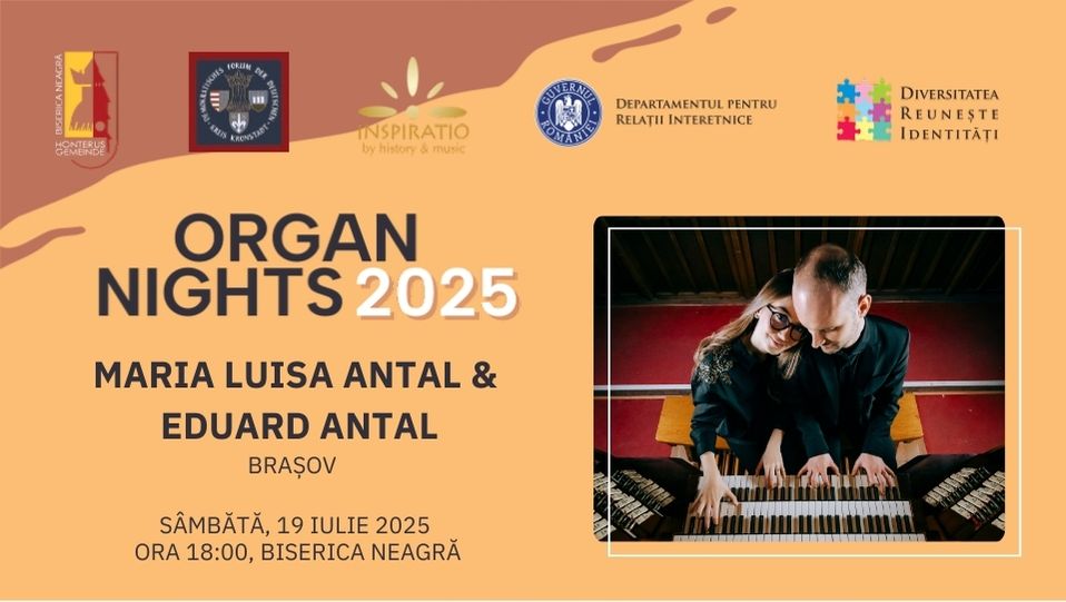 afis poster Organ Nights eduard iosif antal organist
